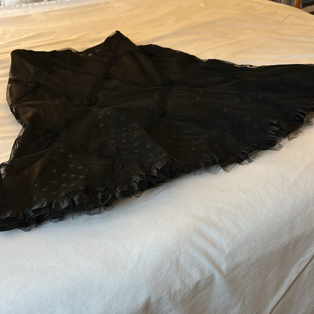 Nanette Lepore Black Tulle Skirt